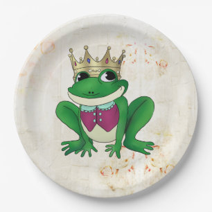 Assiettes En Carton Roi de grenouille