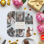 Assiettes En Carton Romantic Couple Photo Collage Anniversaire Fête<br><div class="desc">Chic personnalisable collage photo anniversaire plaque de papier pour votre mari,  petit ami,  femme ou petite amie à votre célébration de l'amour. Ajoutez 6 de vos photos préférées,  fiançailles ou mariage et commandez comme décor romantique pour votre partenaire. Une belle décoration personnalisée pleine de souvenirs.</div>