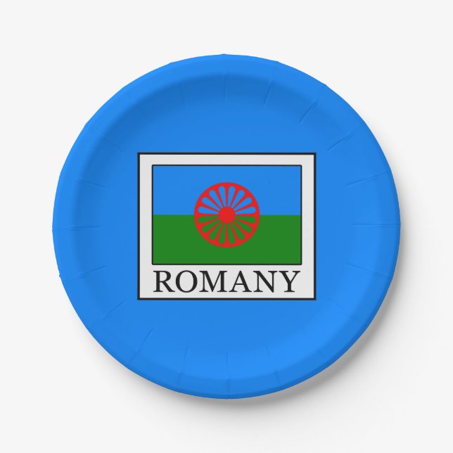 Assiettes En Carton Romany (Devant)