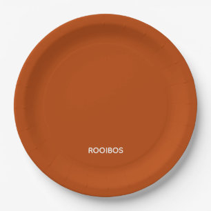 Assiettes En Carton Rooibos rouge brun nom