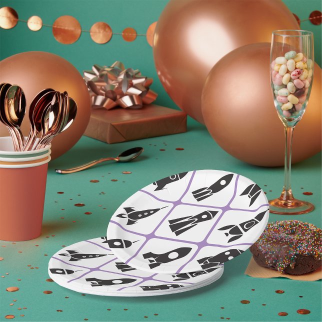 Assiettes En Carton Roquettes (Créateur téléchargé)