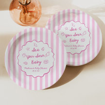 Rose Bientôt sur toi Bébé Shower Côtier