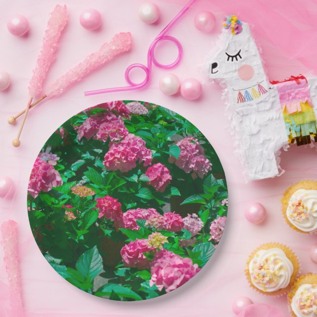 Assiettes En Carton Rose de Noël Helleborus Fleurs florales (Fête)