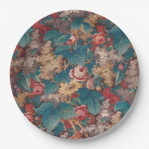 Assiettes En Carton Rose, Lilac, Grand Jardin Vintage Feuille