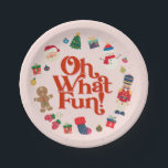 Assiettes En Carton Rose Quel Amusant Noël Anniversaire Table Décor<br><div class="desc">Oh Quel Amusement d'être un ! Cette collection de Noël rose est la meilleure façon de fêter avec style le premier anniversaire de votre petit pendant la période magique des fêtes ! Ce forfait modèle imprimable est conçu pour rendre inoubliable la fête du 1er anniversaire d'hiver de votre enfant. ←...</div>