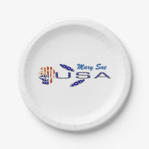 Rose USA Drapeau bleu Personnalisé