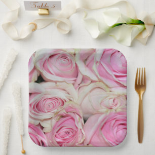 Assiettes En Carton Roses roses florales (photographie par moi) Amour