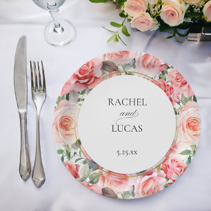 Assiettes En Carton Roses roses roses roses romantiques