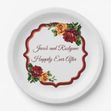 Roses vierges profondes rouges et jaunes