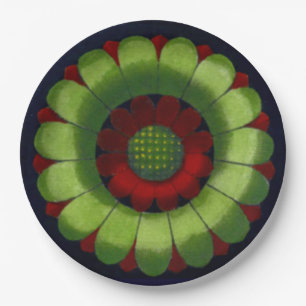 Assiettes En Carton Rosette architecturale n° 2