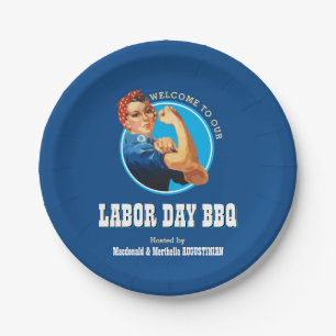 Assiettes En Carton Rosie Riveter LABOR DAY BBQ