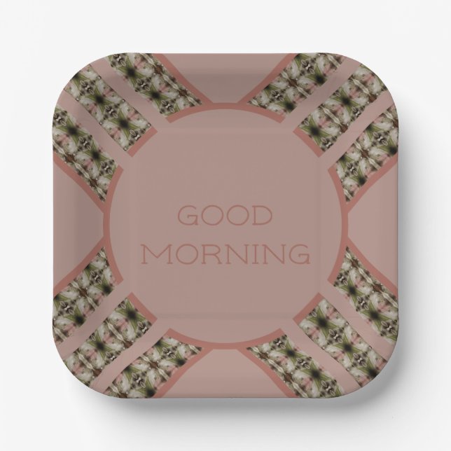 Assiettes En Carton Rosy Pink (Recto)
