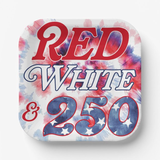 Assiettes En Carton Rouge Blanc & 250 (Recto)