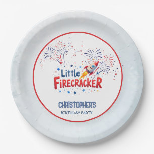 Assiettes En Carton Rouge Blanc Bleu Anniversaire Enfants Patriotique
