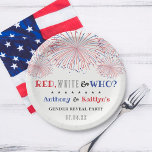 Assiettes En Carton Rouge, Blanc & Qui ? 4 juillet Parti de la révélat<br><div class="desc">Célébrez dans le style avec ces 4 juillet à la mode genre révéler des plaques de papier fête. Le design est facile à personnaliser avec votre propre libellé et votre famille et vos amis seront ravis de voir ces fabuleuses assiettes de fête. Les éléments correspondants se trouvent dans la collection....</div>