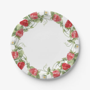 Assiettes En Carton Rouge Fraise