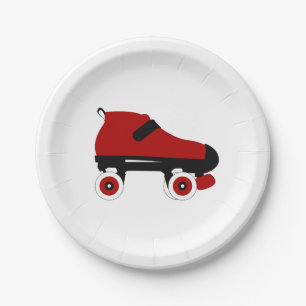 Assiettes En Carton roulette rousse