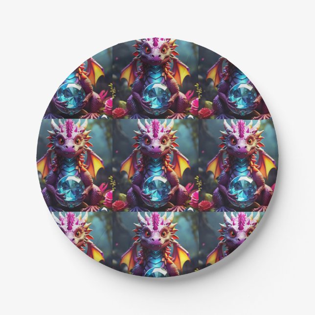 Assiettes En Carton Royal Dragon (Devant)