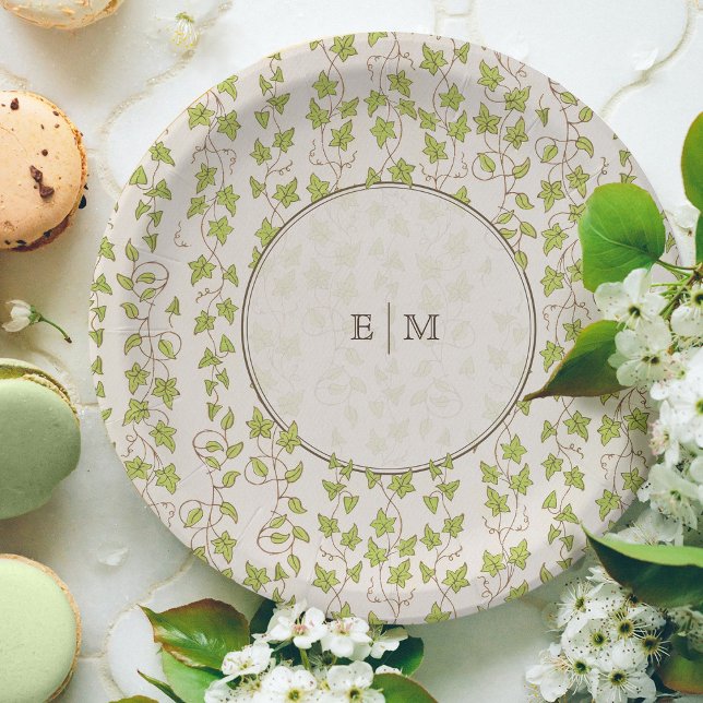 Assiettes En Carton Royal Victorian Élégant Mariage Floral (Créateur téléchargé)