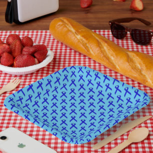 Assiettes En Carton Ruban Blue Standard par Kenneth Yoncich