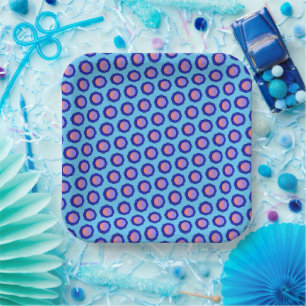 Assiettes En Carton Ruban de disque bleu par Kenneth Yoncich