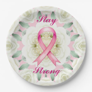 Assiettes En Carton Ruban rose