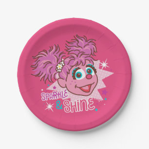 Assiettes En Carton Rue Sésame   Abby Cadabby - Étincelle et éclat