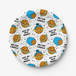 Assiettes En Carton Rue Sésame Monstre de cookies hors de ce monde