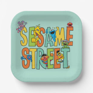 Assiettes En Carton Rue Sésame   Sesame Street Type Pals