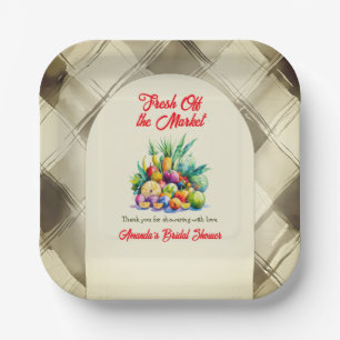 Assiettes En Carton Rustique frais hors du marché Fête des mariées de