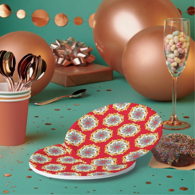 Assiettes En Carton S’mores Marshmallows Grillage (Multi)