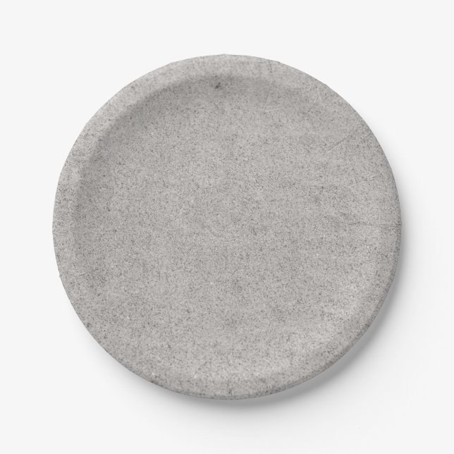 Assiettes En Carton Sable blanc (Devant)