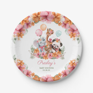 Assiettes En Carton Safari Jungle pour Filles