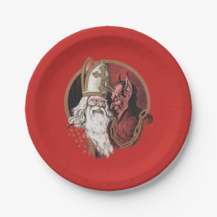 Assiettes En Carton Saint Nicholas et Krampus
