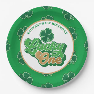 Assiettes En Carton Saint Patrick' Lucky One Premier Anniversaire Plaq