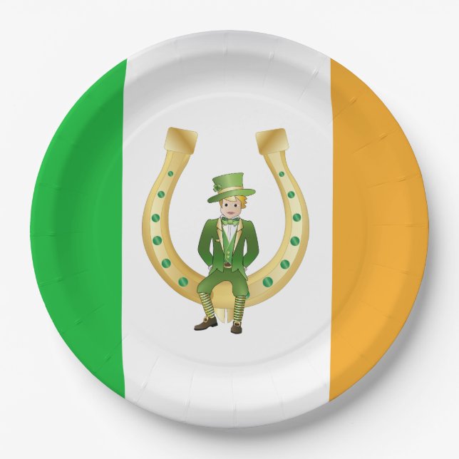 Assiettes En Carton Saint Patrick's Day (Devant)