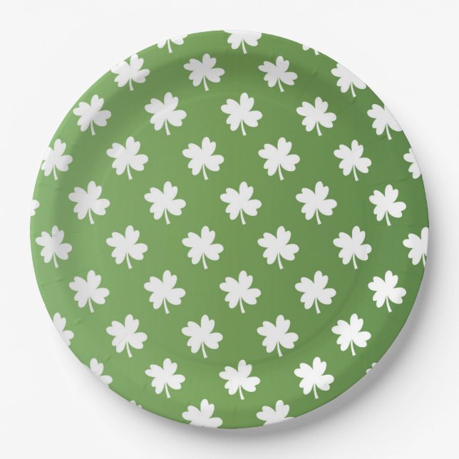 Assiettes En Carton Saint Patrick's Day (Devant)