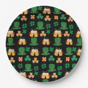 Assiettes En Carton Saint patrick's day celtic, irish bière drôle, cha