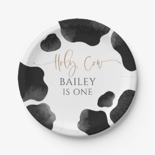Assiettes En Carton Saint Vache Je suis une, Vache Anniversaire Plaque