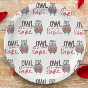 Assiettes En Carton Saint Valentin Chouette dont vous avez besoin est 