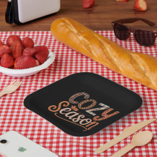 Assiettes En Carton Saison Cosy Retro Fall Obtenez Cosy Thankgiving