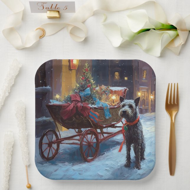 Assiettes En Carton Saison de Noël de Chesapeake (Mariage)