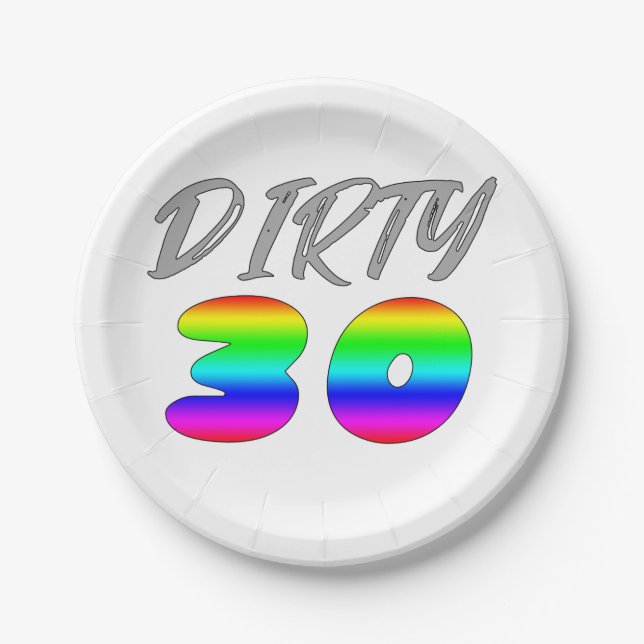 Assiettes En Carton Sale 30  (Devant)