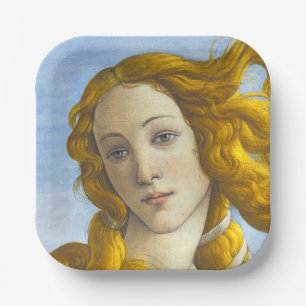 Assiettes En Carton Sandro Botticelli - Détail de la naissance de Vénu