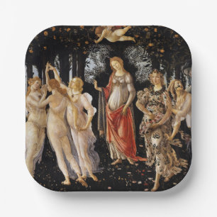 Assiettes En Carton Sandro Botticelli - La Primavera