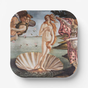 Assiettes En Carton Sandro Botticelli - Naissance de Vénus