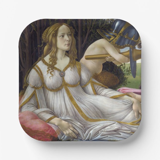 Assiettes En Carton Sandro Botticelli - Vénus et Mars (Recto)