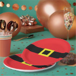 Assiettes En Carton Santa Claus Belly Belt Buckle Red Funny Christmas<br><div class="desc">Ces plaques de papier amusantes sont parfaites pour les fêtes de fin d'année, les biscuits de Noël ou toute occasion toute la saison! Les plaques rouges ont une ceinture noire et une boucle carré jaune. Qu'est-ce que ça pourrait être autre que... Père Noël le ventre ! Habillez votre planche de...</div>