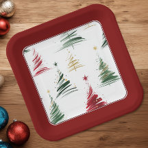 Sapin de Noël minimaliste burgundy