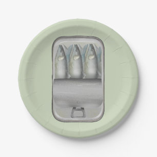 Assiettes En Carton Sardines dans une boîte